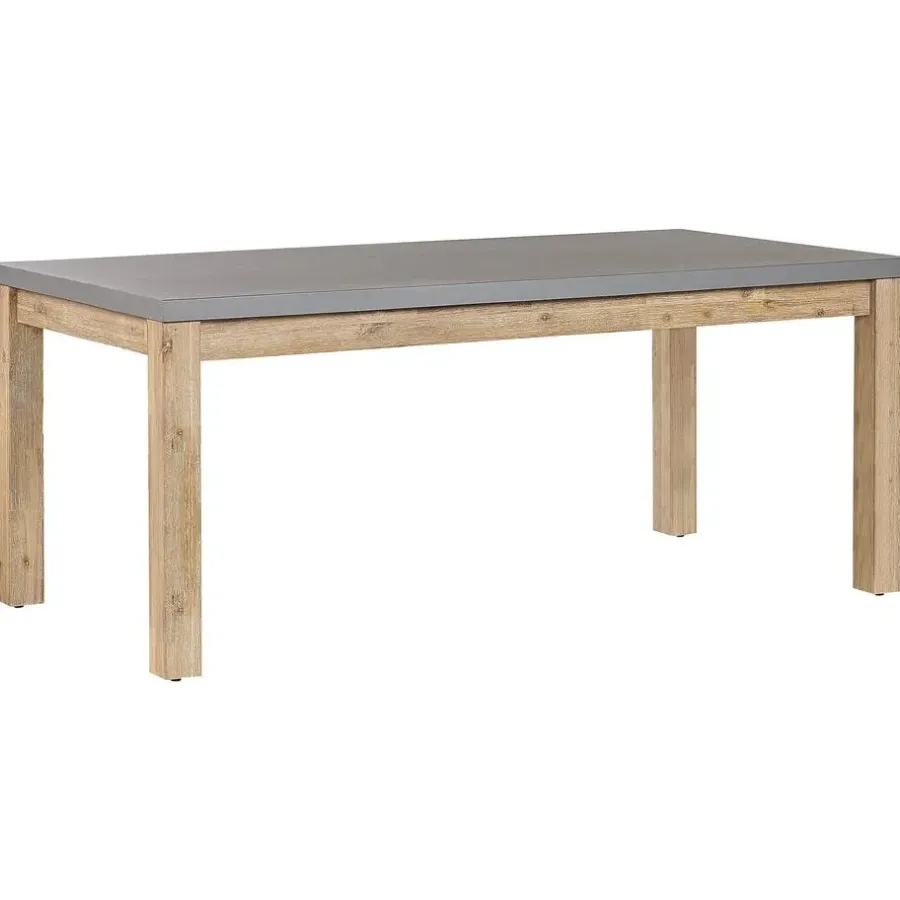 Beliani OSTUNI - Tuintafel - Grijs - 90 x 180 cm - Vezelcement