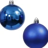 Kerstballen-Othmar Decorations Kerstballen - 9x st - 6 cm - blauw - kunststof