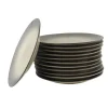 Borden-OTIX Dessert Ontbijt Bordenset 12 Persoons Zwart Taupe 21cm Keramiek TULIP