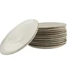 Dinerborden|Borden-OTIX Diner Bordenset 12 Persoons Beige 26,5cm Keramiek LILY
