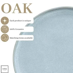 Dinerborden|Borden-OTIX Dinerborden Bordenset 6 Persoons 27cm Aardewerk OAK