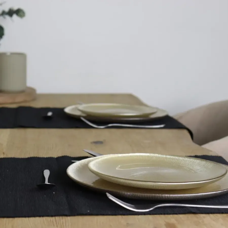 OTIX Dinerborden Bordenset 6 Persoons Goud Onderborden Kerst 27cm