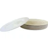 Dinerborden|Borden-OTIX Dinerborden Bordenset 6 Persoons 27cm Wit Porselein LUNA