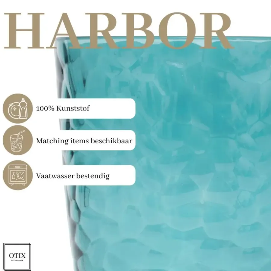 Waterglazen-OTIX Drinkglazen Harbor - Blauw