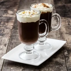 Koffieglazen-OTIX Irish Coffee glazen Latte macchiato Koffietassen 4 stuks 240ml