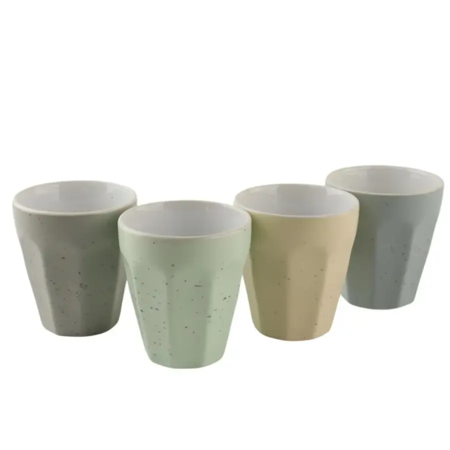 OTIX Koffie Kopjes 4 Stuks 250 ml Zonder Oor Koffietassen Porselein