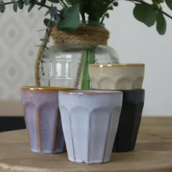 Kopjes, Mokken En Bekers-OTIX Koffie Kopjes 8 Stuks 250 ml Zonder Oor Koffietassen Porselein Hittebest...