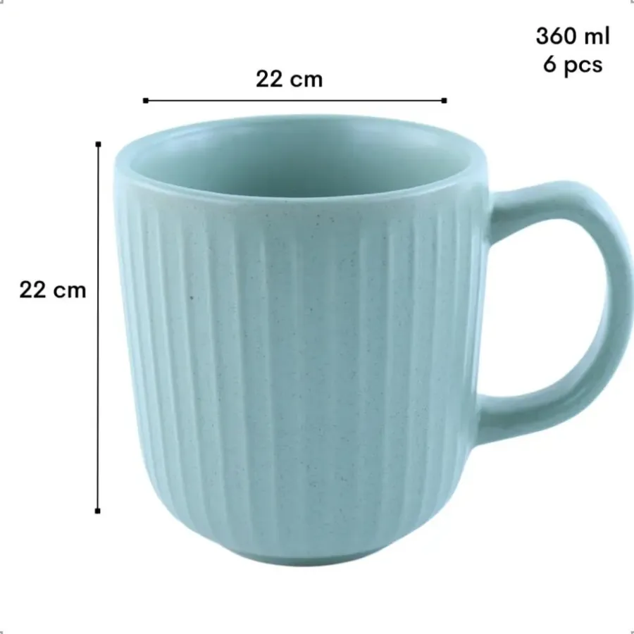 OTIX Koffiekopjes 6 stuks Aurora - Multikleur