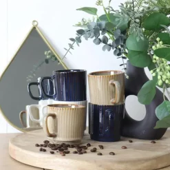 OTIX Koffiekopjes Set van 12 Stuks 270 ml Div. Kleuren Keramiekoduct