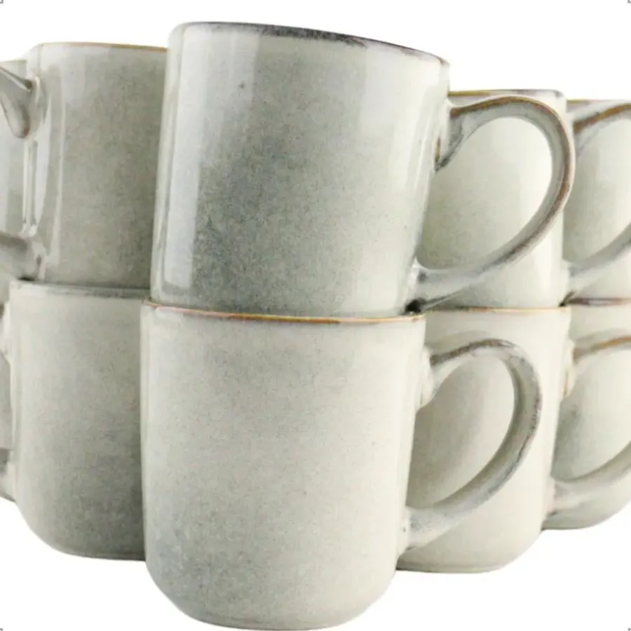 Koffieglazen-OTIX Koffiekopjes Set van 12 Espresso Kopjes 80ml 420ml Koffietassen