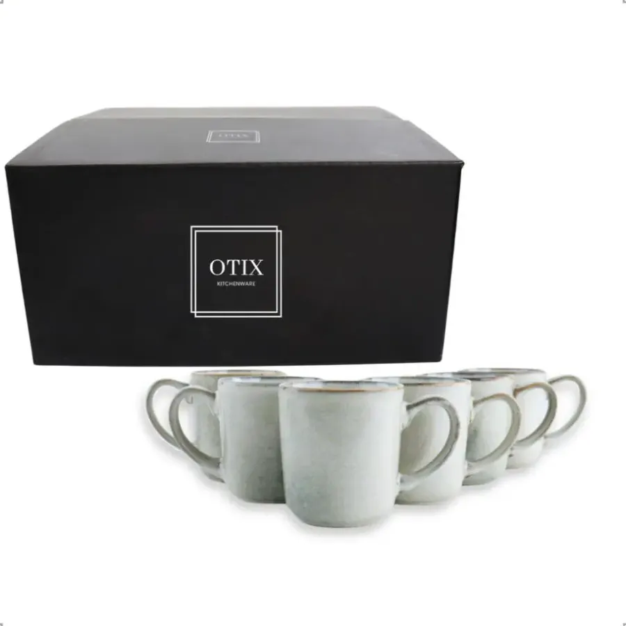 Koffieglazen-OTIX Koffiekopjes Set van 12 Espresso Kopjes 80ml 420ml Koffietassen
