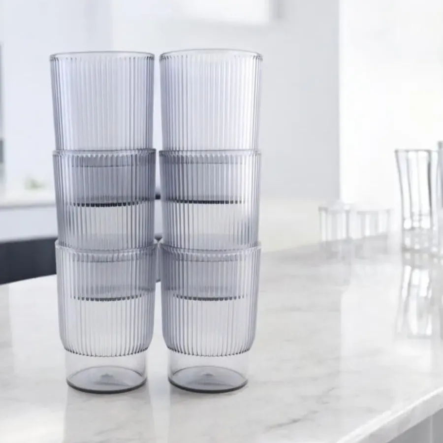 OTIX Kunststof Drinkglazen Herbruikbaar Set van 12 Waterglas Klein 350ml Tran...
