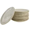 Borden-OTIX Ontbijtborden Bordenset 12 Persoons Beige 21cm Keramiek MAPLE