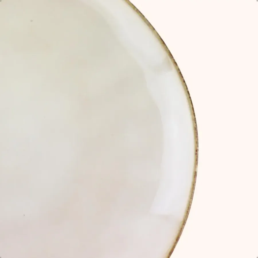 Borden-OTIX Ontbijtborden Bordenset 12 Persoons Beige 21cm Keramiek MAPLE