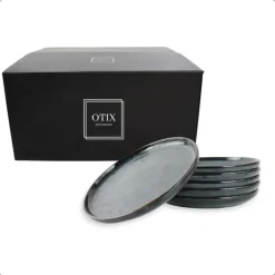 OTIX Ontbijtborden Bordenset 6 Persoons 21cm Dessertbord Ontbijtborden Blauw...