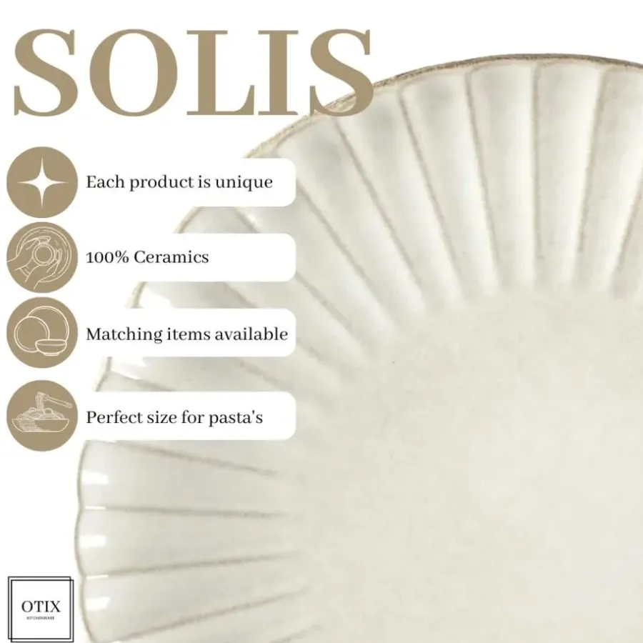 Serviessets-OTIX Serviesset 18 Delig Solis - Wit