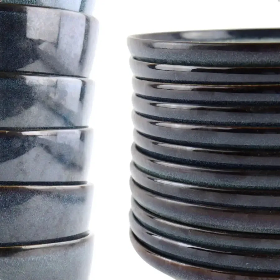 OTIX Serviesset 6 Persoons met Bordenset Soepkommen 600ml Koffiekopjes 350ml...