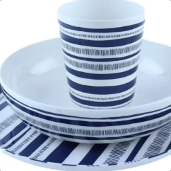 Serviessets-OTIX Serviessets 12 Delig STRIPES - BLUE