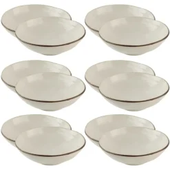 Borden-OTIX Soepkommen 12 Persoons Beige Soeptassen 15cm Keramiek LILY
