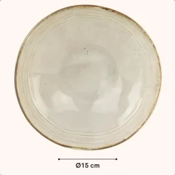 OTIX Soepkommen 6 Persoons Beige 15cm Soeptassen Keramiek LILY