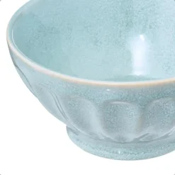 OTIX Soepkommen Zonder Oor Set van 6 Schaaltjes 560ml Licht Blauw Aardewerk ELM