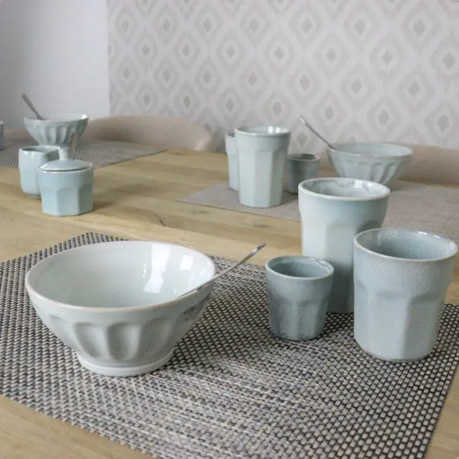 Kommen-OTIX Soepkommen Zonder Oor Set van 12 Schaaltjes 560ml Licht Blauw ELM