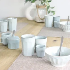Kommen-OTIX Soepkommen Zonder Oor Set van 12 Schaaltjes 560ml Licht Blauw ELM