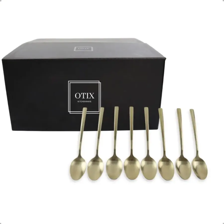 Besteksets-OTIX Theelepels Koffielepels Kleine Lepels Set van 8