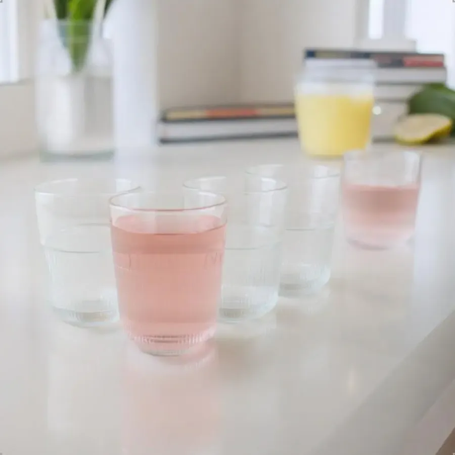 OTIX Theemok Drinkglazen Koffiemok Limonade glazen 320ml Set van 8