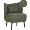 Beliani OTSBY - Fauteuil - Donkergroen - Bouclé