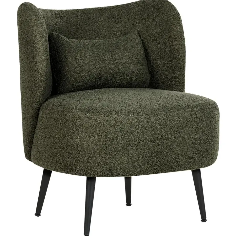 Beliani OTSBY - Fauteuil - Donkergroen - Bouclé