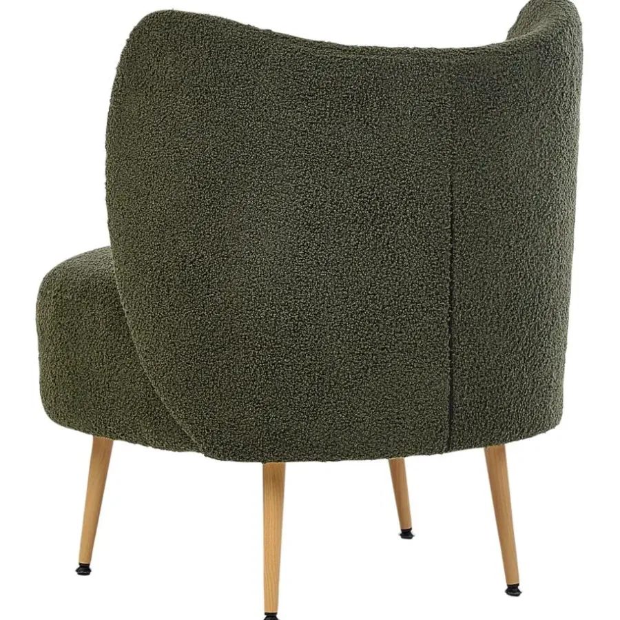 Fauteuils-Beliani OTSBY II - Fauteuil - Donkergroen - Bouclé