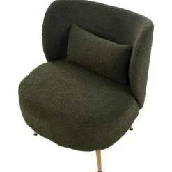 Fauteuils-Beliani OTSBY II - Fauteuil - Donkergroen - Bouclé