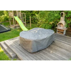 Tuinmeubelbeschermers-Outdoor Covers ovale tuinsethoes 245x200x80 cm
