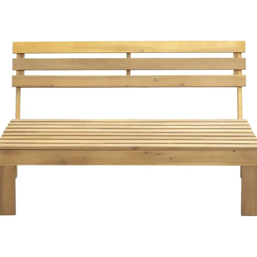 Leen Bakker Palletbank Perugia - naturel - 70x120x86 cm