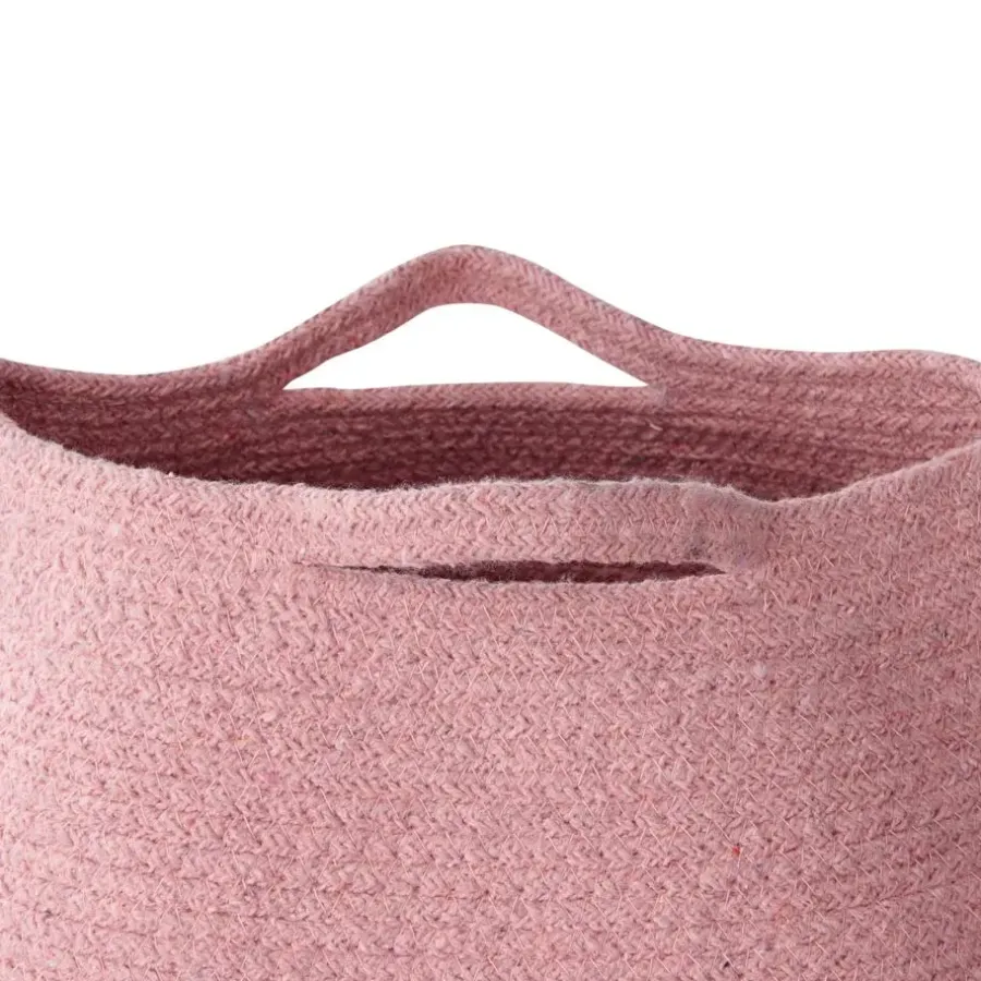 Opbergmanden-Beliani PANJGUR - Mand - Roze - Katoen