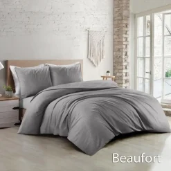 Papillon Beaufort Dekbedovertrek - Lits-jumeaux - 240x200/220 cm - Grijs
