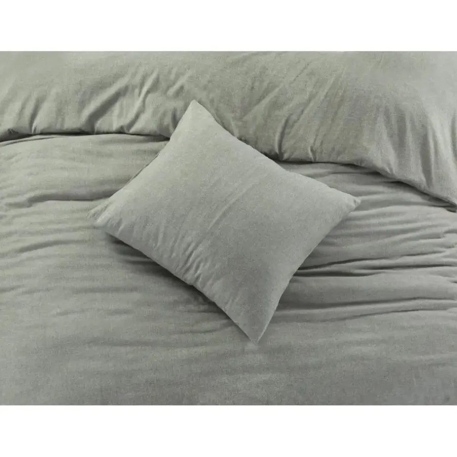 Papillon dekbedovertrek Brienz flanel - 200x200/220cm - Groen