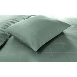 2-Persoons Dekbedovertrekken-Papillon dekbedovertrek Cadiz - 200x200/220 cm - Groen