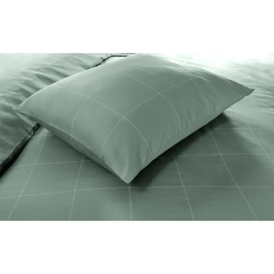 2-Persoons Dekbedovertrekken-Papillon dekbedovertrek Cadiz - 200x200/220 cm - Groen