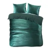 2-Persoons Dekbedovertrekken-Papillon dekbedovertrek Uni Velvet - 200x200/220 cm - Groen