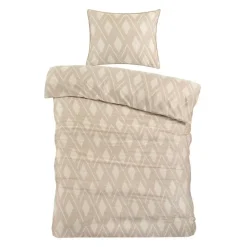 Papillon Jip Dekbedovertrek - Eenpersoons - 140x200/220 cm - Beige