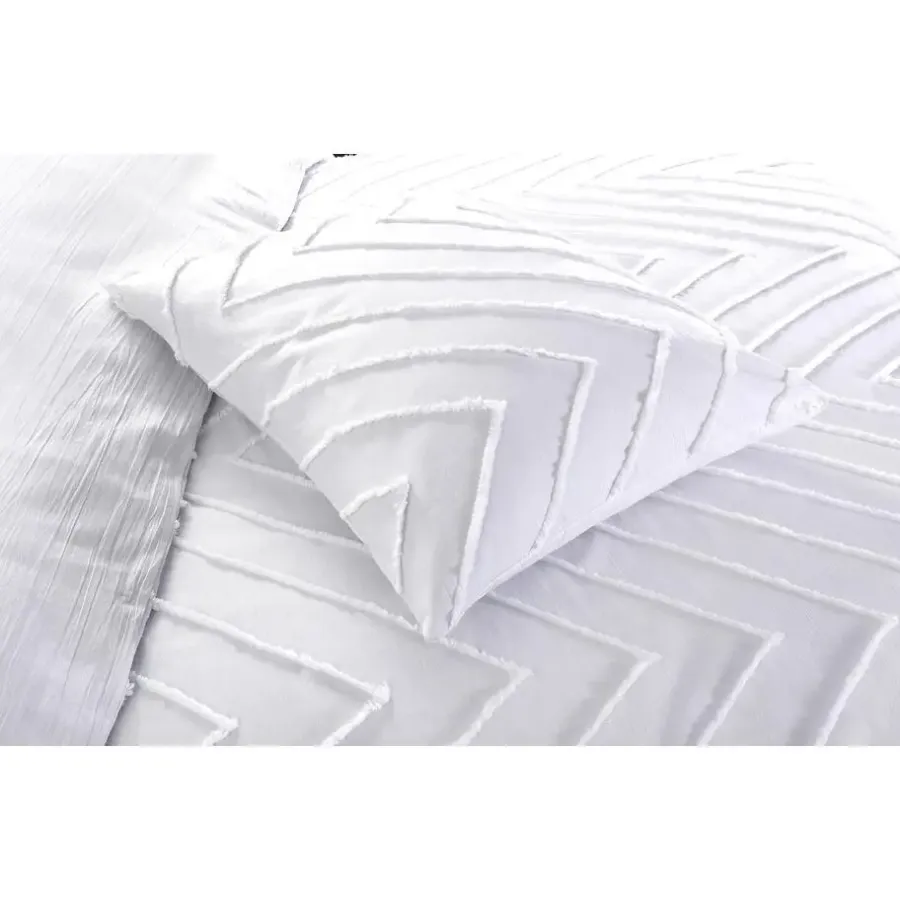 Lits-Jumeaux Dekbedovertrekken-Papillon Valencia Dekbedovertrek - Lits-jumeaux - 240x200/220 cm - Wit