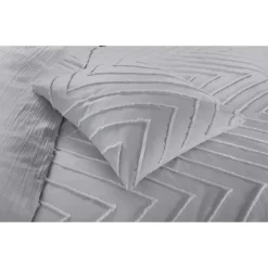 1-Persoons Dekbedovertrekken-Papillon Valencia Dekbedovertrek - Eenpersoons - 140x200/220 cm - Grijs