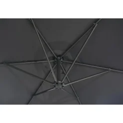 Merkloos Parasol - duurzame Zweefparasol Ø300 cm – Kantelbaar - 3 meter doorsnede - Grijs