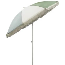 Leen Bakker Parasol Oliva tilt - zand/groen - Ø200 cm