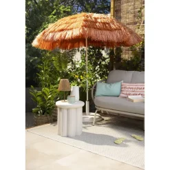 Leen Bakker Parasol Palm Beach - terracotta - Ø200 cm
