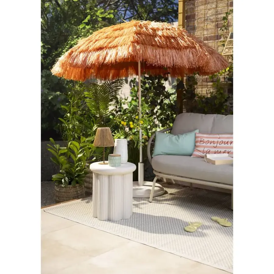 Leen Bakker Parasol Palm Beach - terracotta - Ø200 cm
