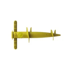 Parasolvoeten-Merkloos Parasolharing - geel - kunststof - D22-32 mm x H31 cm