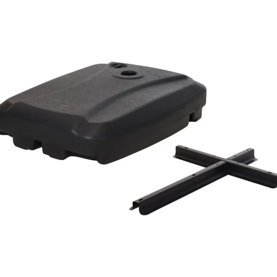 Merkloos Parasolvoet kruisvoet - vierkant - antraciet grijs - 60 liter